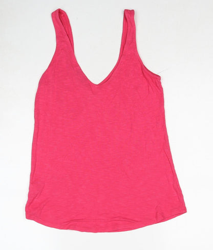 Womens UK Size 8 NEXT Pink Basic Tank