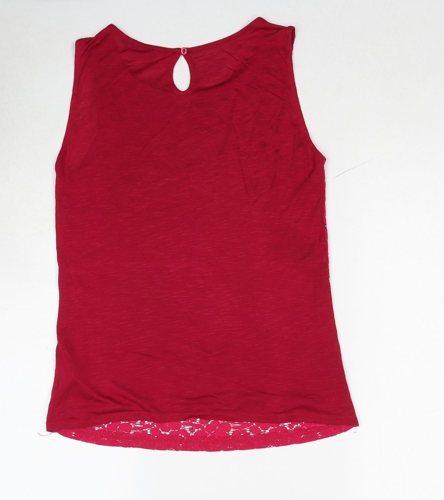 Womens UK Size 8 Dorothy Perkins Pink Basic Blouse