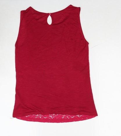 Womens UK Size 8 Dorothy Perkins Pink Basic Blouse