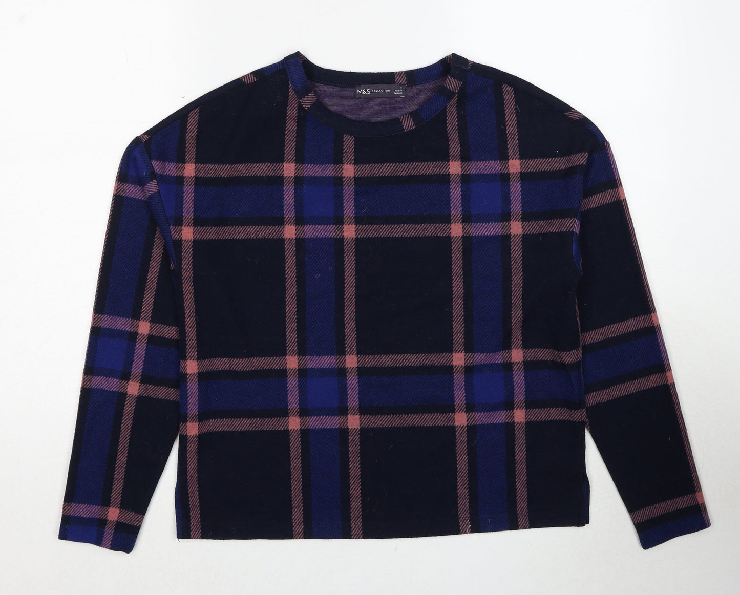 Womens UK Size 8 Marks and Spencer Blue Pullover Jumper