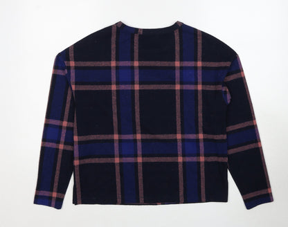 Womens UK Size 8 Marks and Spencer Blue Pullover Jumper
