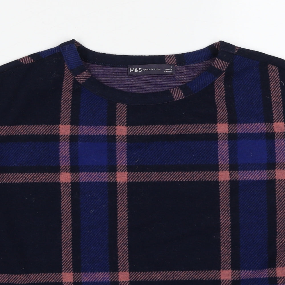 Womens UK Size 8 Marks and Spencer Blue Pullover Jumper