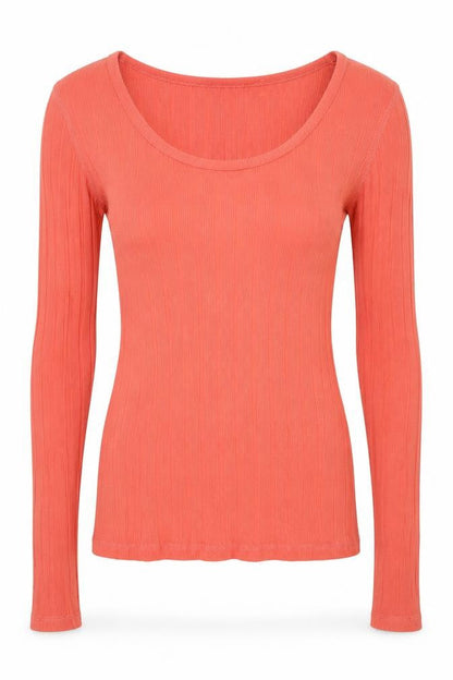 Womens UK Size 10 Crew Clothing Orange Basic T-Shirt