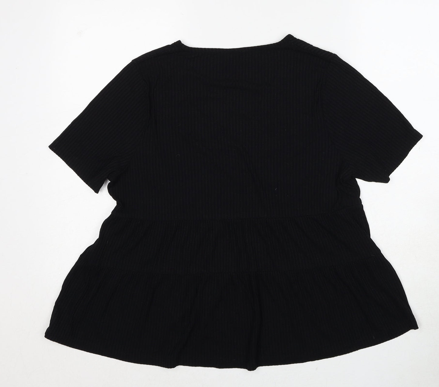 Womens UK Size 8 ASOS Black Basic T-Shirt