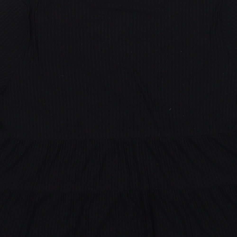 Womens UK Size 8 ASOS Black Basic T-Shirt