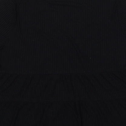 Womens UK Size 8 ASOS Black Basic T-Shirt