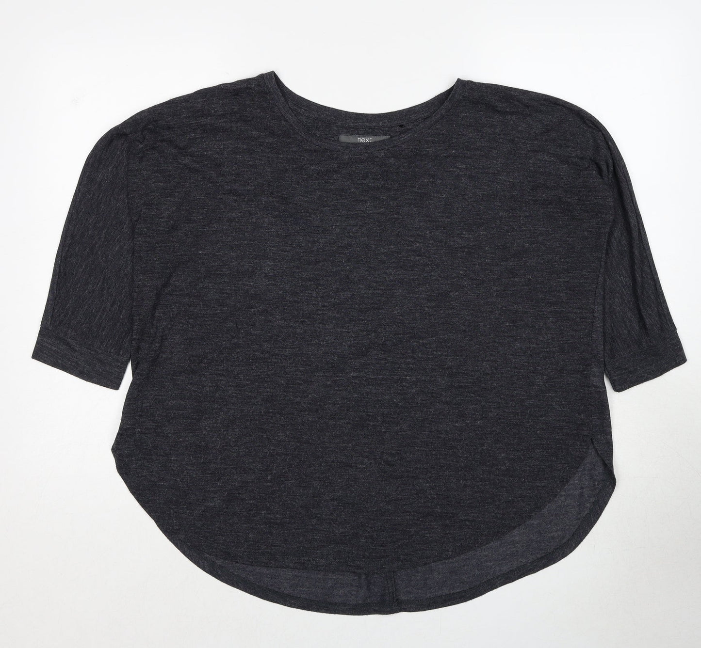 Womens UK Size 10 NEXT Grey Basic Blouse
