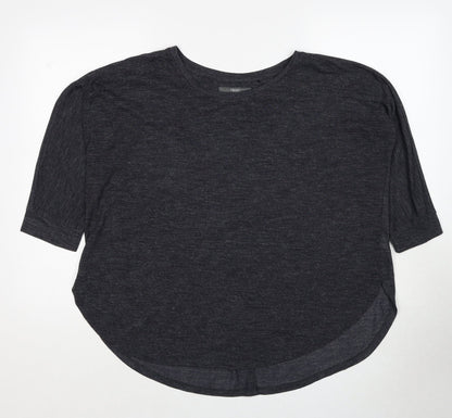 Womens UK Size 10 NEXT Grey Basic Blouse