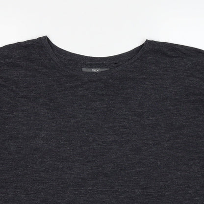 Womens UK Size 10 NEXT Grey Basic Blouse
