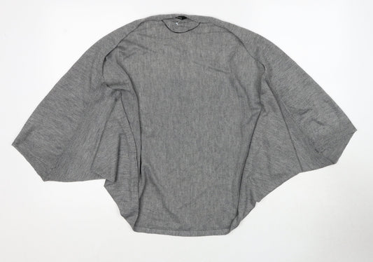 Womens UK Size One Size Oasis Grey Cardigan Jumper
