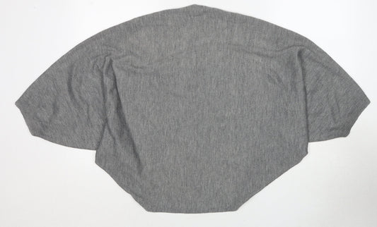 Womens UK Size One Size Oasis Grey Cardigan Jumper
