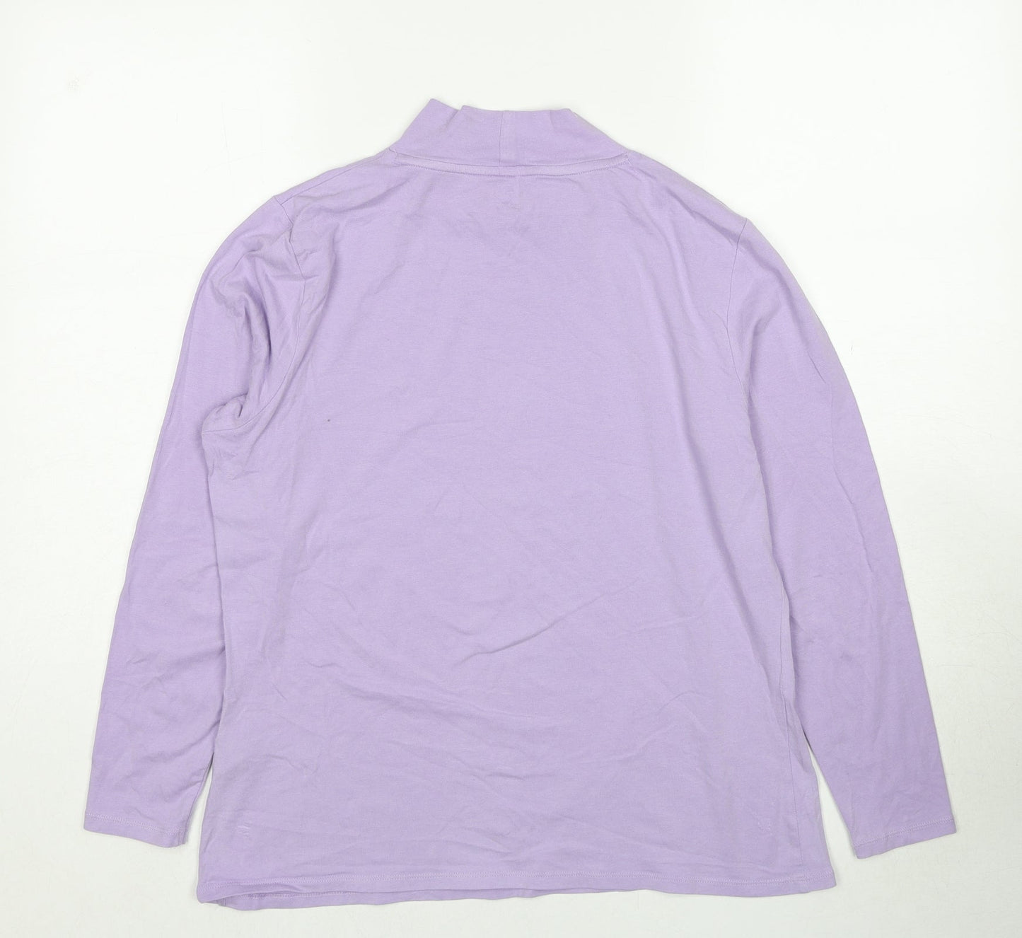 Womens UK Size 16 Marks and Spencer Purple Basic T-Shirt