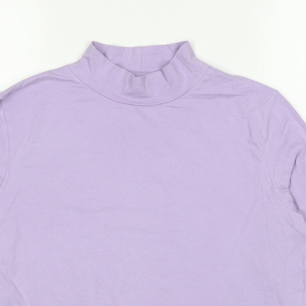 Womens UK Size 16 Marks and Spencer Purple Basic T-Shirt