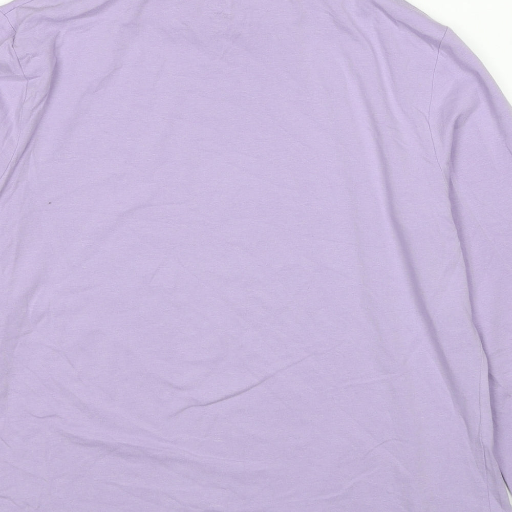 Womens UK Size 16 Marks and Spencer Purple Basic T-Shirt