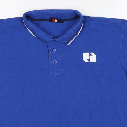 Sneaker Freak Mens Blue Cotton Polo Size M Collared Pullover