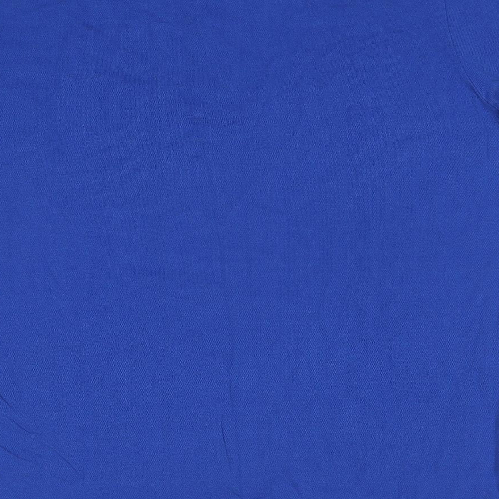 Sneaker Freak Mens Blue Cotton Polo Size M Collared Pullover