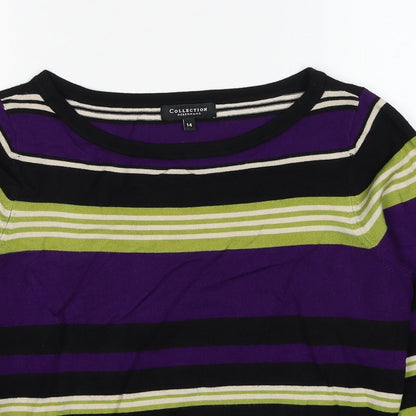 Womens UK Size 14 Debenhams Multicoloured Pullover Jumper