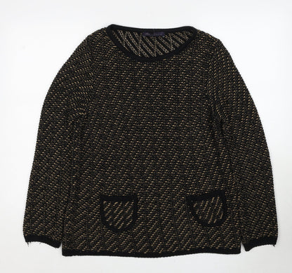 Womens UK Size 12 Marks and Spencer Black Pullover Jumper