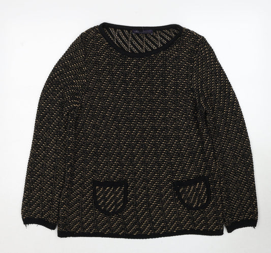 Womens UK Size 12 Marks and Spencer Black Pullover Jumper