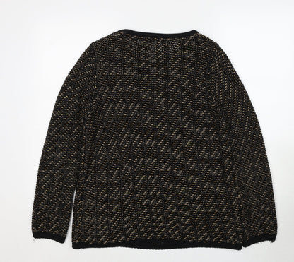 Womens UK Size 12 Marks and Spencer Black Pullover Jumper