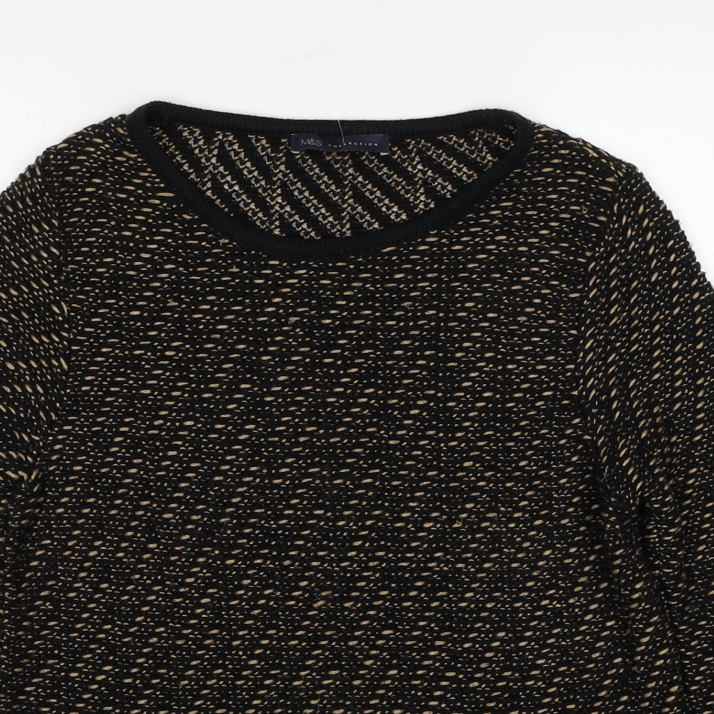 Womens UK Size 12 Marks and Spencer Black Pullover Jumper