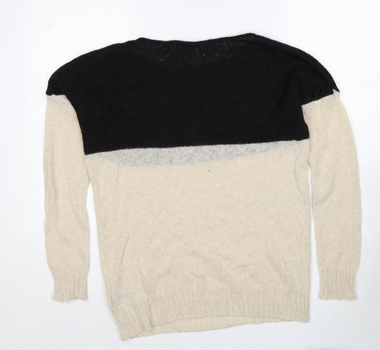 Gap Womens Beige Round Neck Acrylic Pullover Jumper Size M