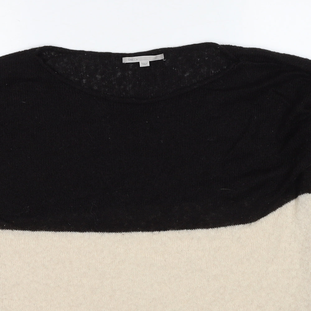 Gap Womens Beige Round Neck Acrylic Pullover Jumper Size M
