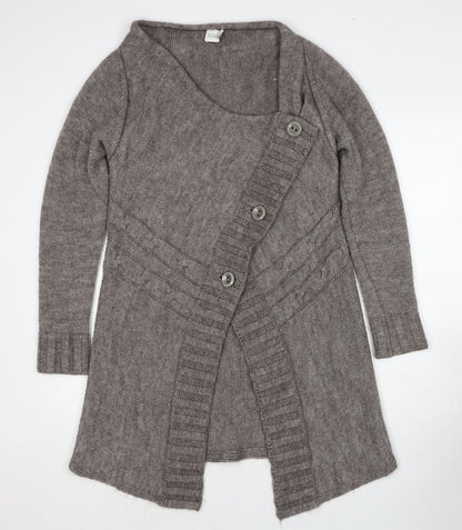 Womens UK Size M Kaliko Brown Cardigan Jumper
