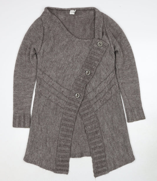 Womens UK Size M Kaliko Brown Cardigan Jumper