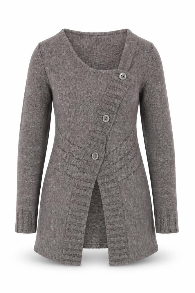 Womens UK Size M Kaliko Brown Cardigan Jumper