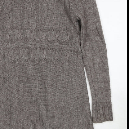 Womens UK Size M Kaliko Brown Cardigan Jumper