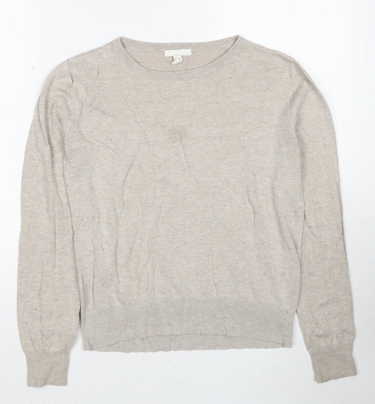 Womens UK Size S H&M Beige Pullover Jumper