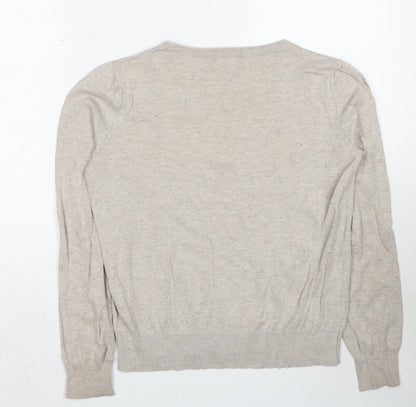 Womens UK Size S H&M Beige Pullover Jumper