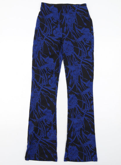 Womens UK Size S Zara Regular Fit  Blue Trousers