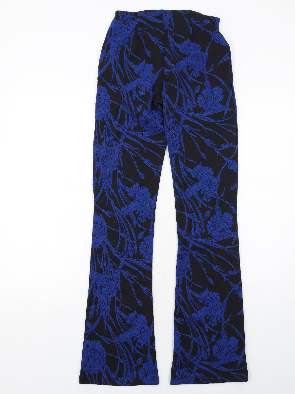 Womens UK Size S Zara Regular Fit  Blue Trousers