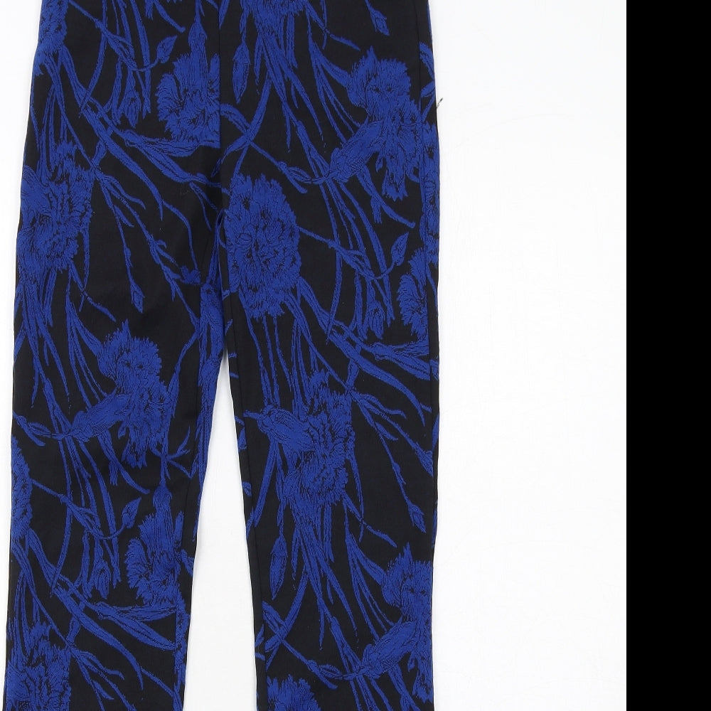Womens UK Size S Zara Regular Fit  Blue Trousers