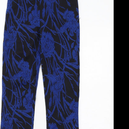 Womens UK Size S Zara Regular Fit  Blue Trousers