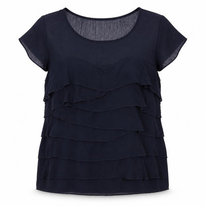 Womens UK Size 14 Per Una Blue Basic Blouse