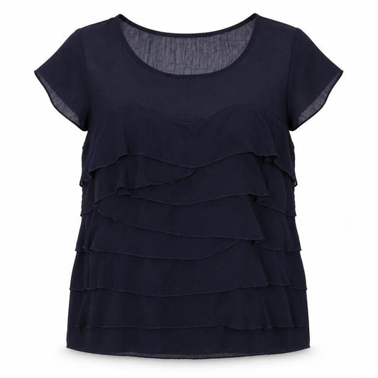 Womens UK Size 14 Per Una Blue Basic Blouse