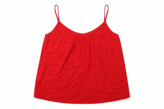 Womens UK Size L Mango Red Basic Tank