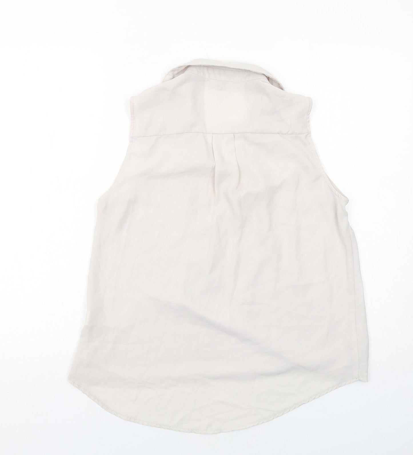 Womens UK Size 10 River Island Grey Basic Tank