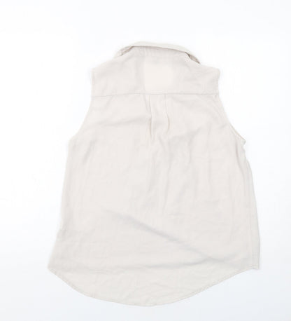 Womens UK Size 10 River Island Grey Basic Tank