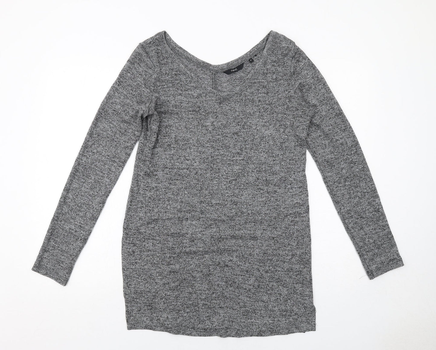 Womens UK Size 10 NEXT Grey Basic Blouse