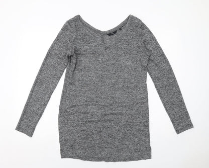 Womens UK Size 10 NEXT Grey Basic Blouse