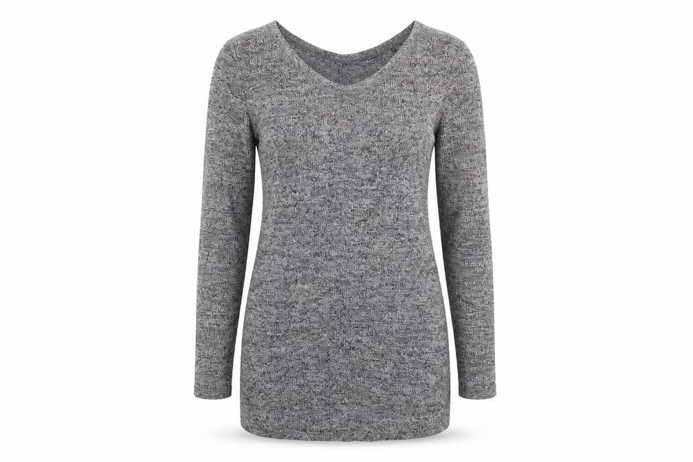 Womens UK Size 10 NEXT Grey Basic Blouse
