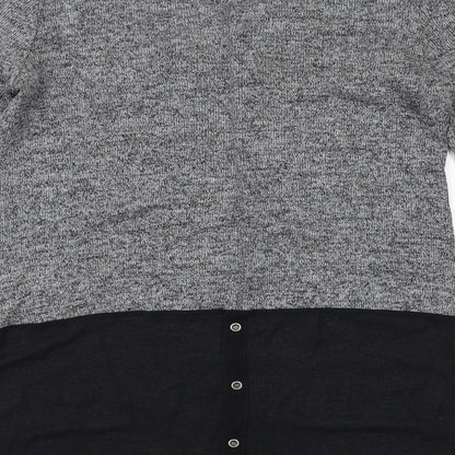 Womens UK Size 10 NEXT Grey Basic Blouse