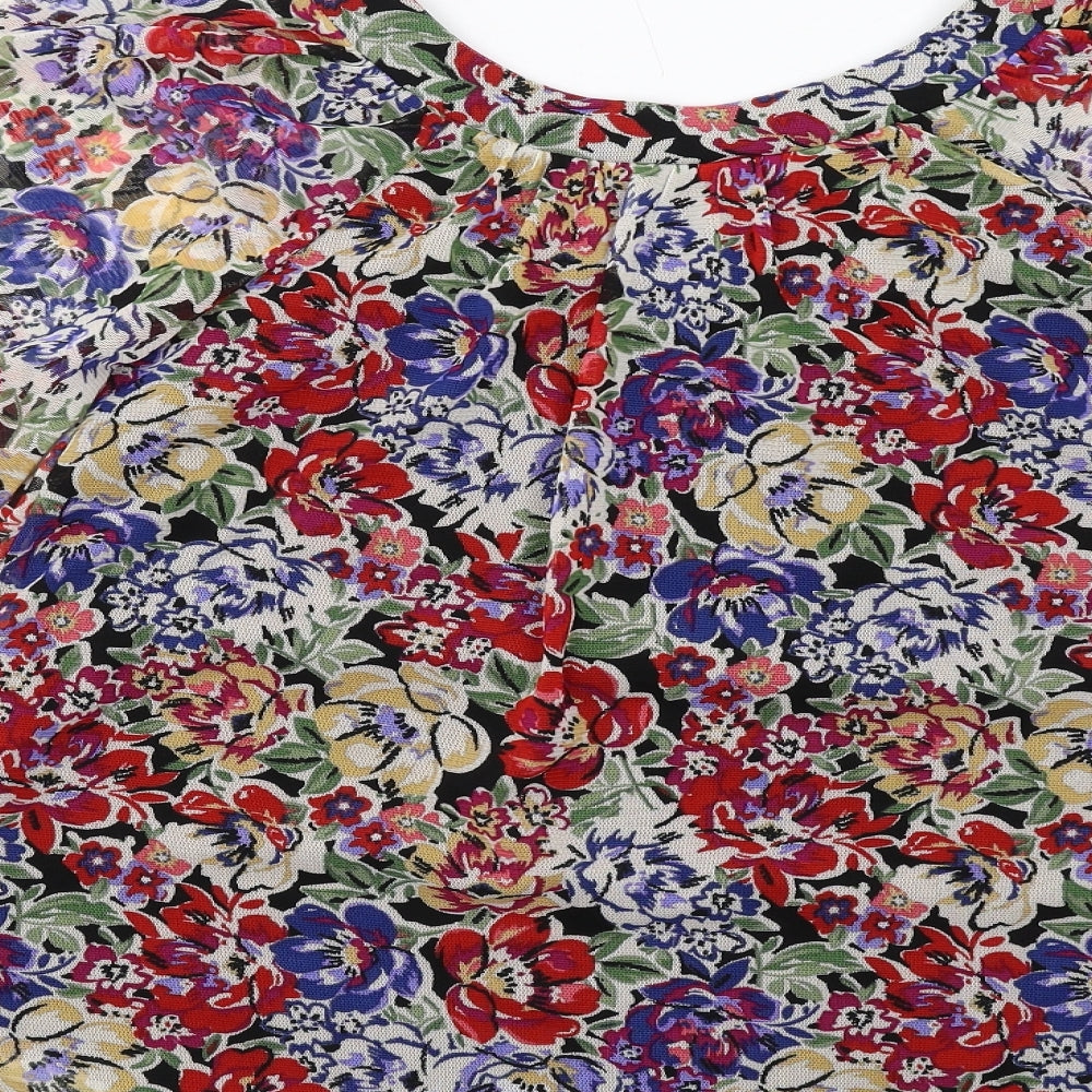 Womens UK Size 8 Dunnes Stores Multicoloured Basic Blouse