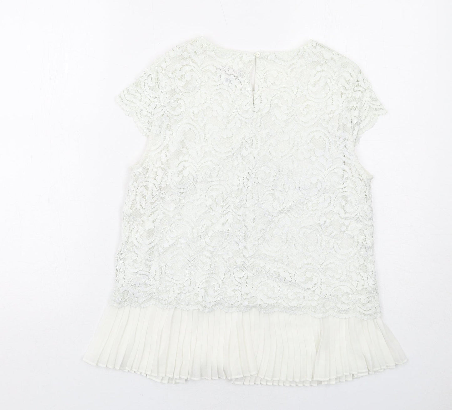 Womens UK Size 10 Phase Eight White Basic Blouse