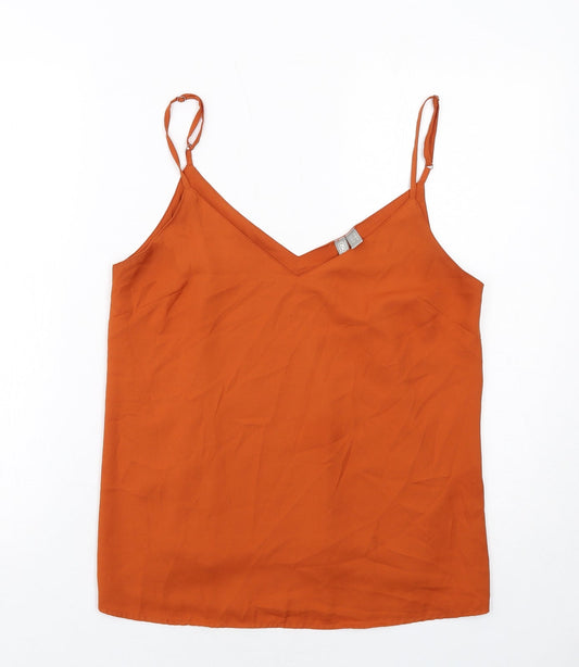 Womens UK Size 10 ASOS Orange Camisole Tank