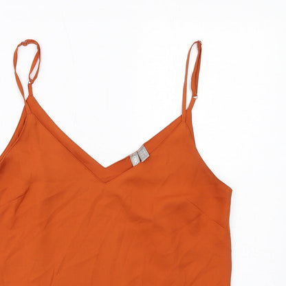 Womens UK Size 10 ASOS Orange Camisole Tank